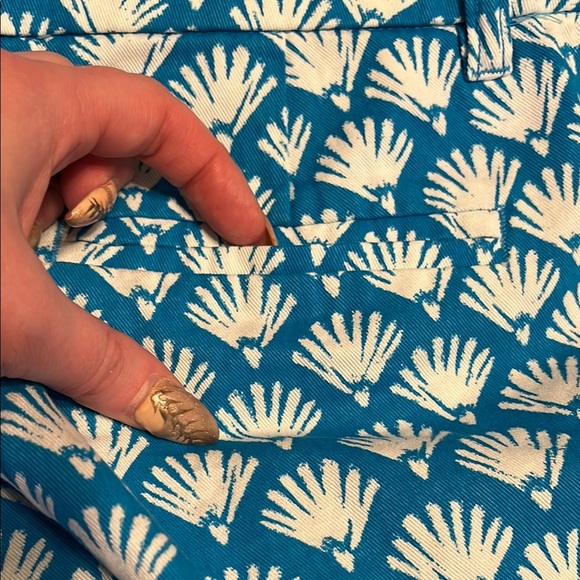 J. Crew 3.5" Fan-Print Classic Chino Short Patterned Women's Shorts Cotton‎ XS - Picture 9 of 9